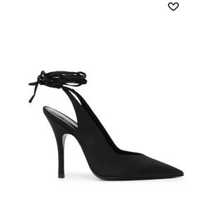 The attico Venus sling back satin pumps